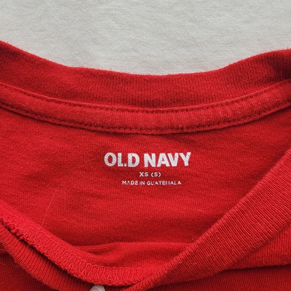 Old Navy Kids The Simpsons Graphic Long Sleeve T-Shirt Red Size XS 5 Cast Print